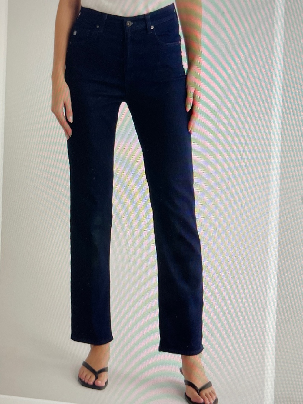 AG Saige Straight Leg Jeans, dark wash, 30